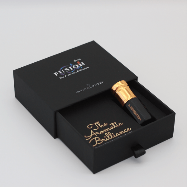 SANA product packaging, a black box with gold lettering